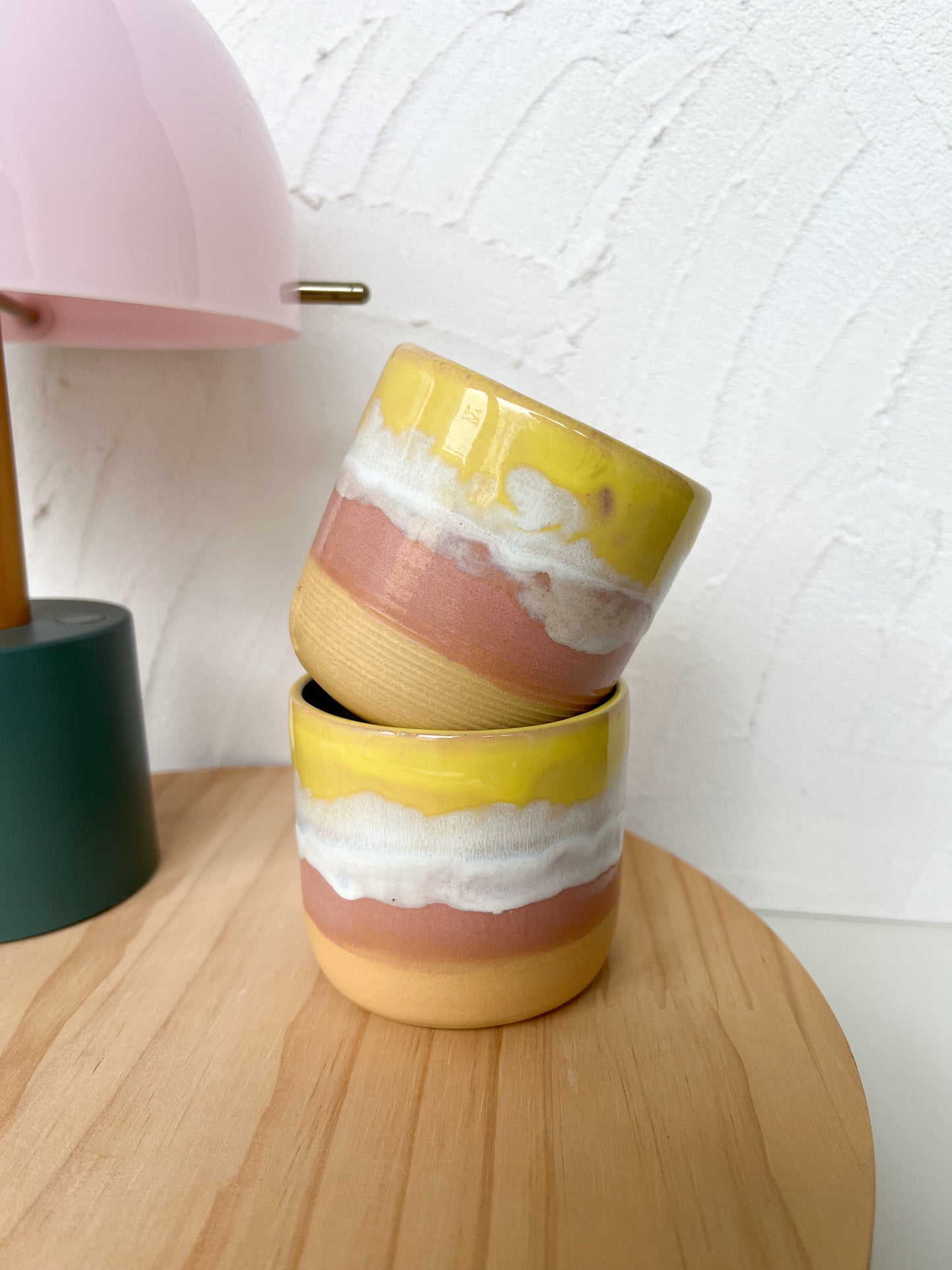Becher Sandy Beach innen rosa