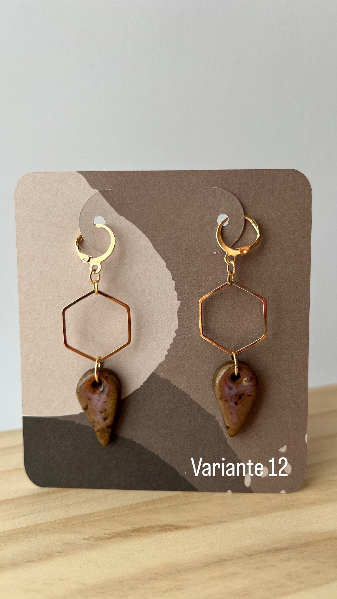 Handgemachte Keramikohrringe