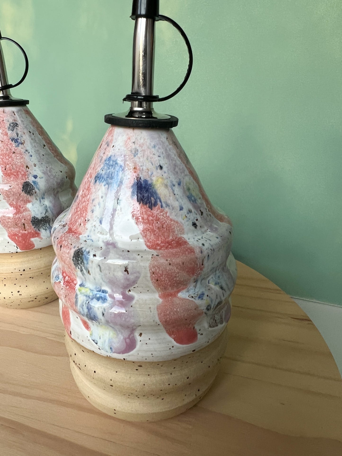 Essig-/Ölflasche Color splash