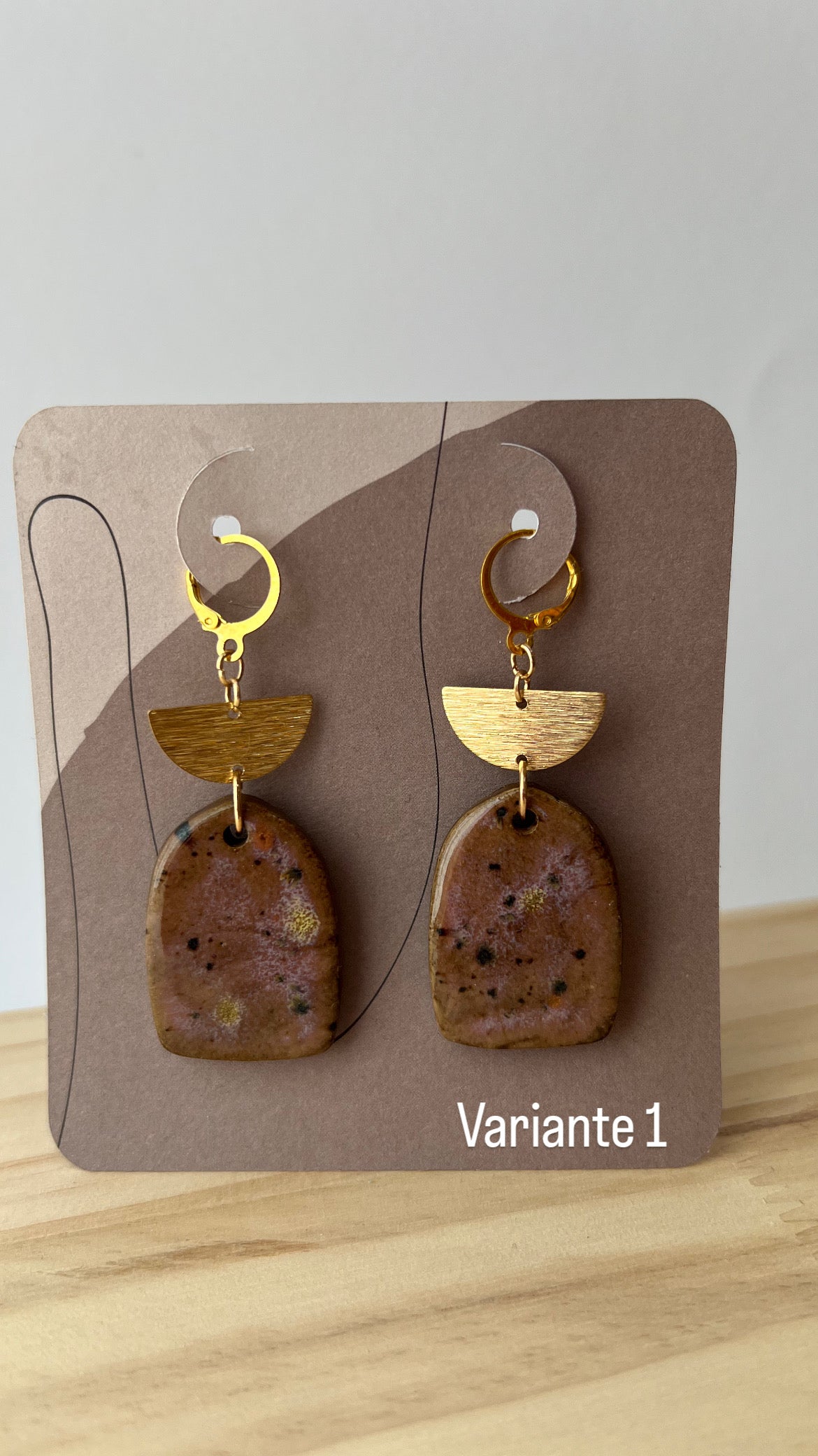 Handgemachte Keramikohrringe