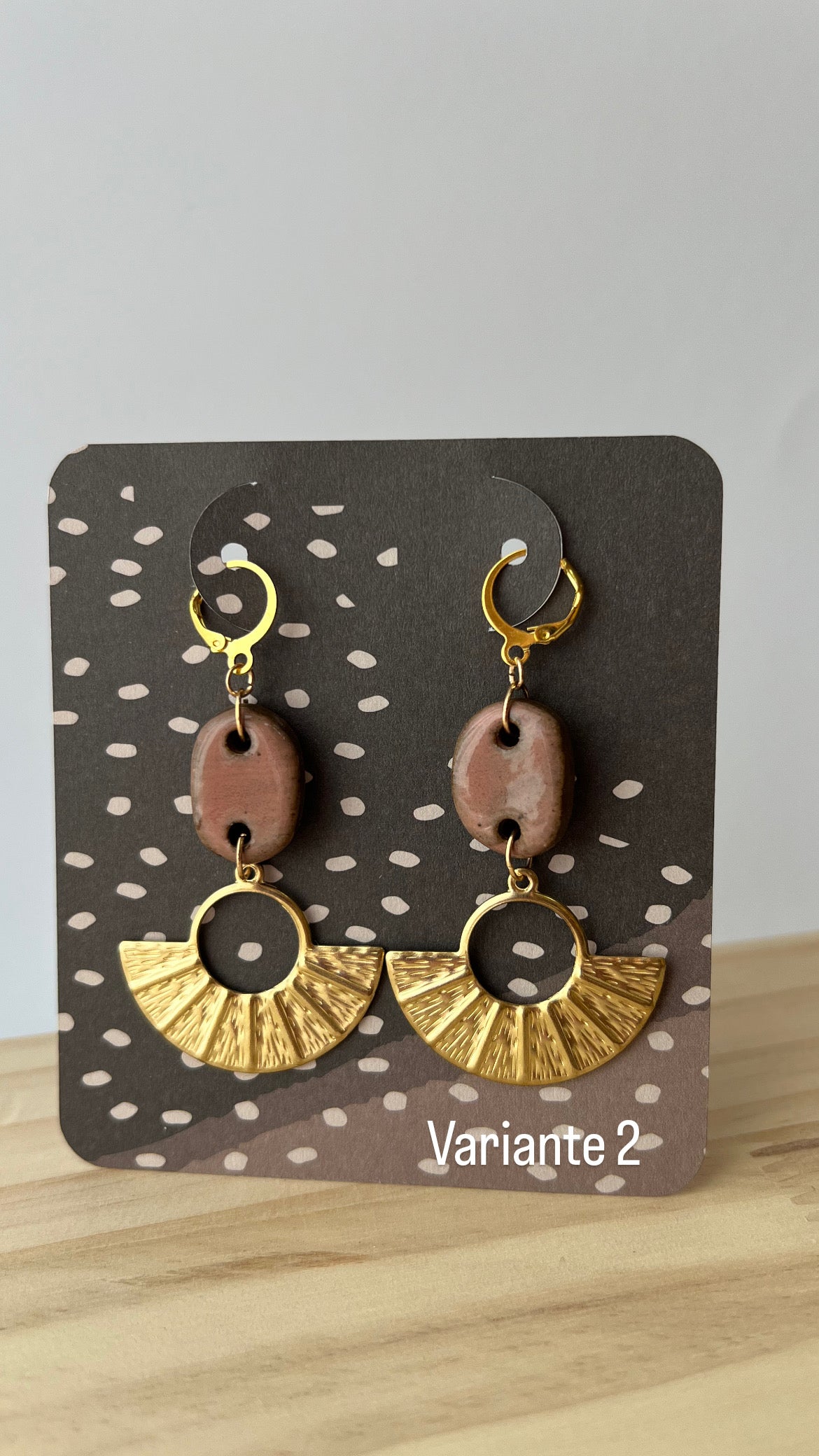 Handgemachte Keramikohrringe