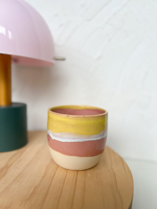 Becher Sandy Beach innen rosa