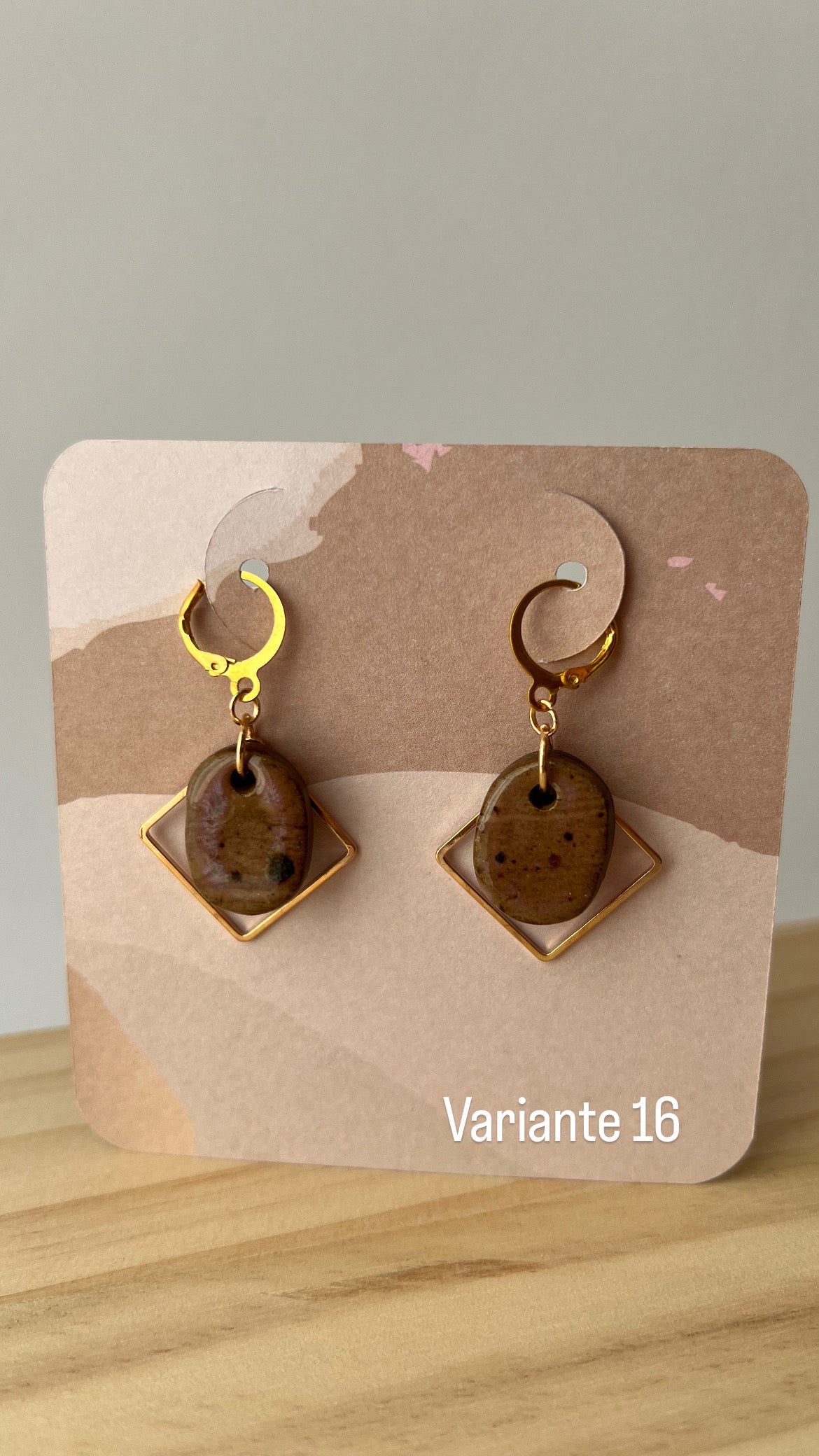 Handgemachte Keramikohrringe