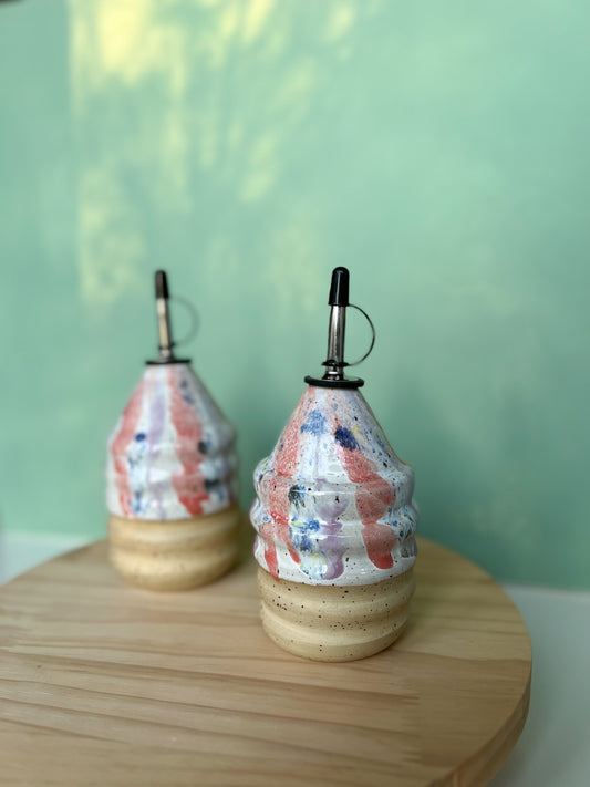 Essig-/Ölflasche Color splash