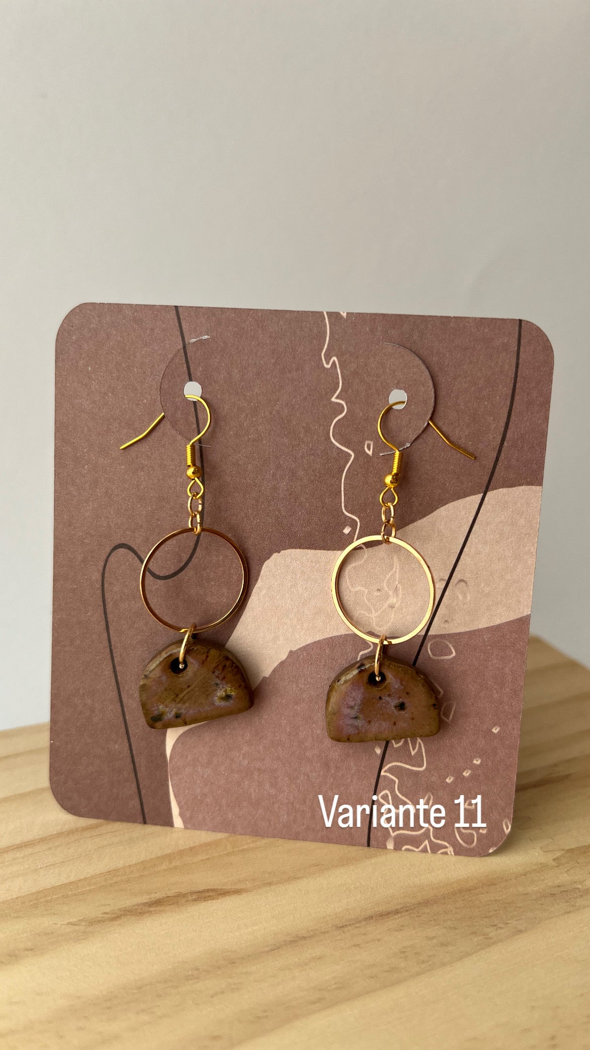 Handgemachte Keramikohrringe