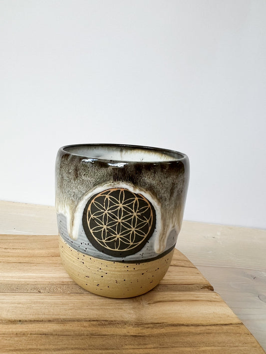 Becher Blume des Lebens