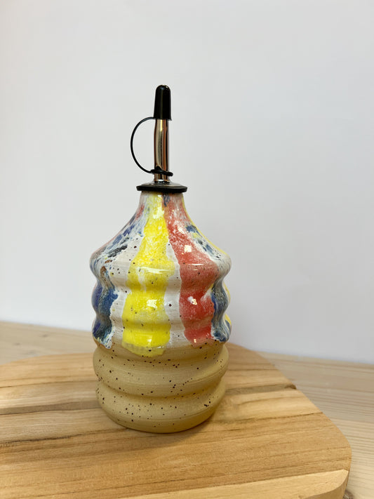 Essig-/Ölflasche Harlekin groß