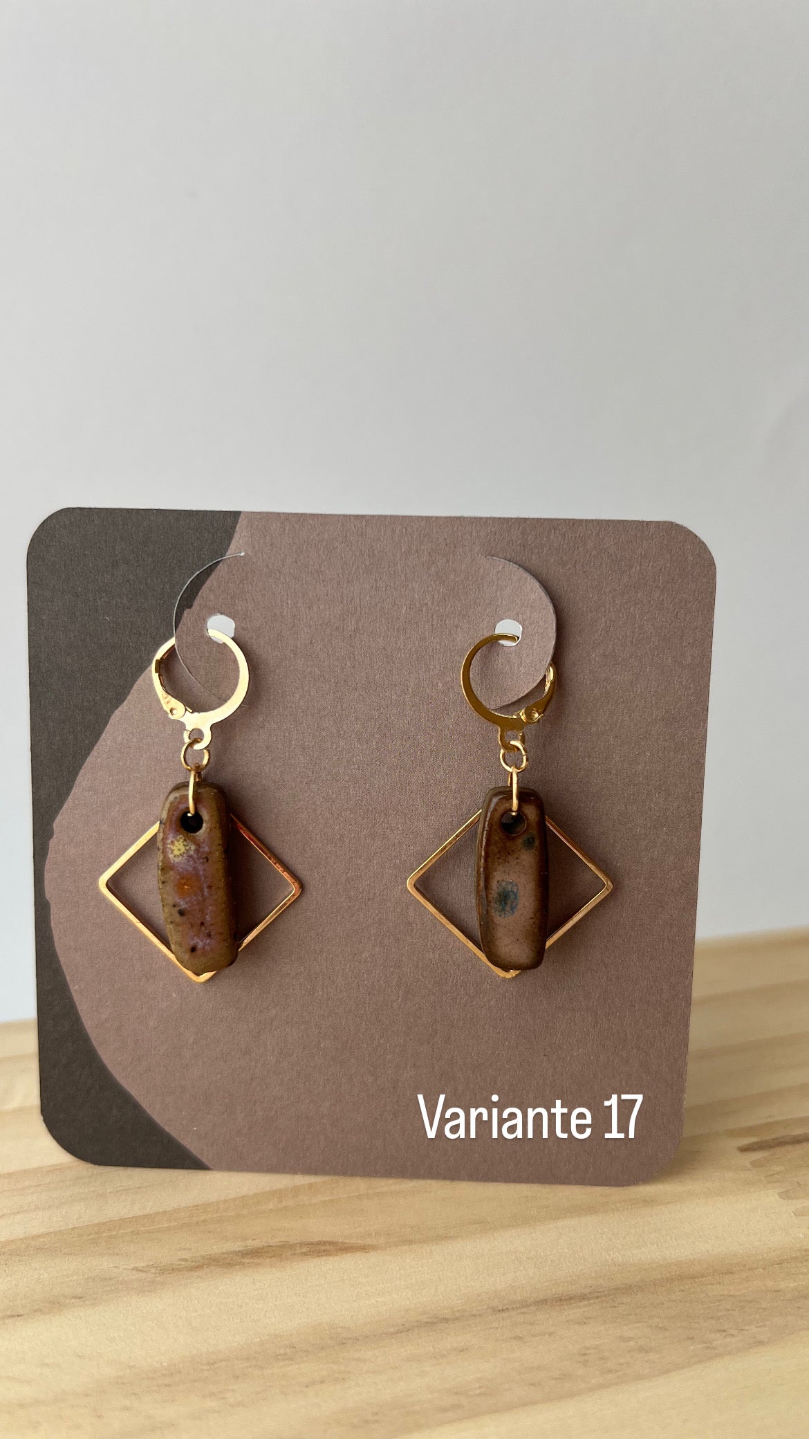 Handgemachte Keramikohrringe