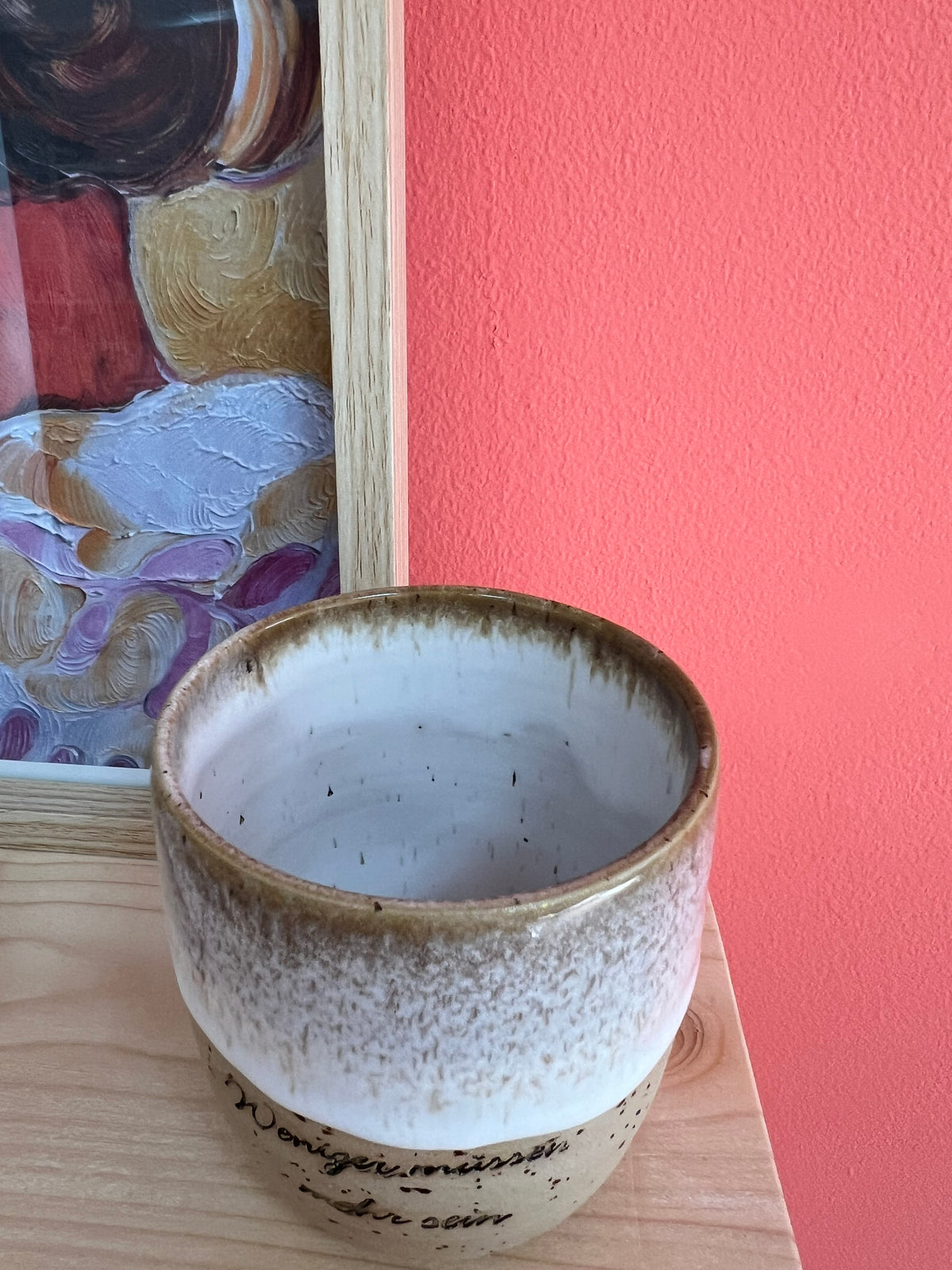 Becher weniger müssen,mehr sein