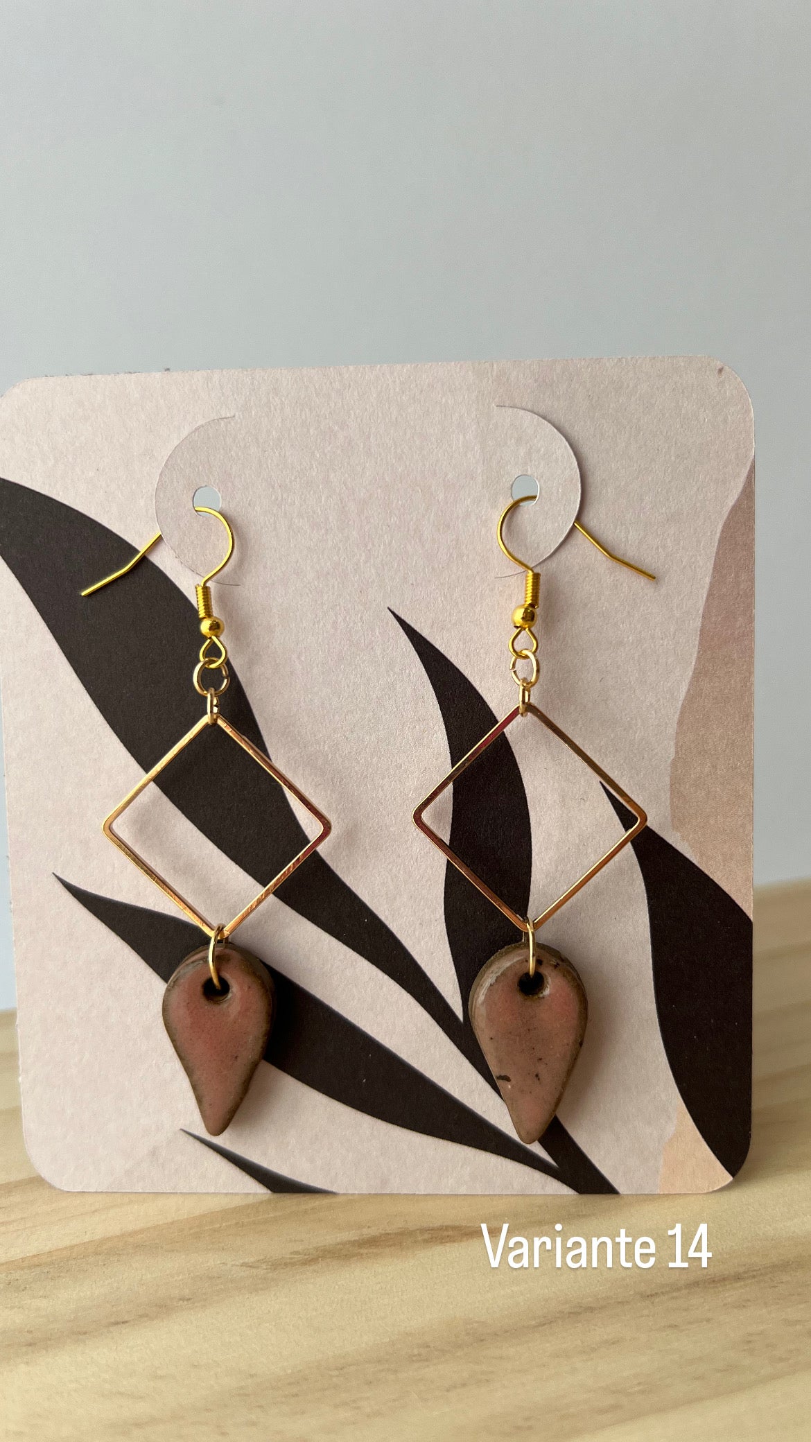 Handgemachte Keramikohrringe