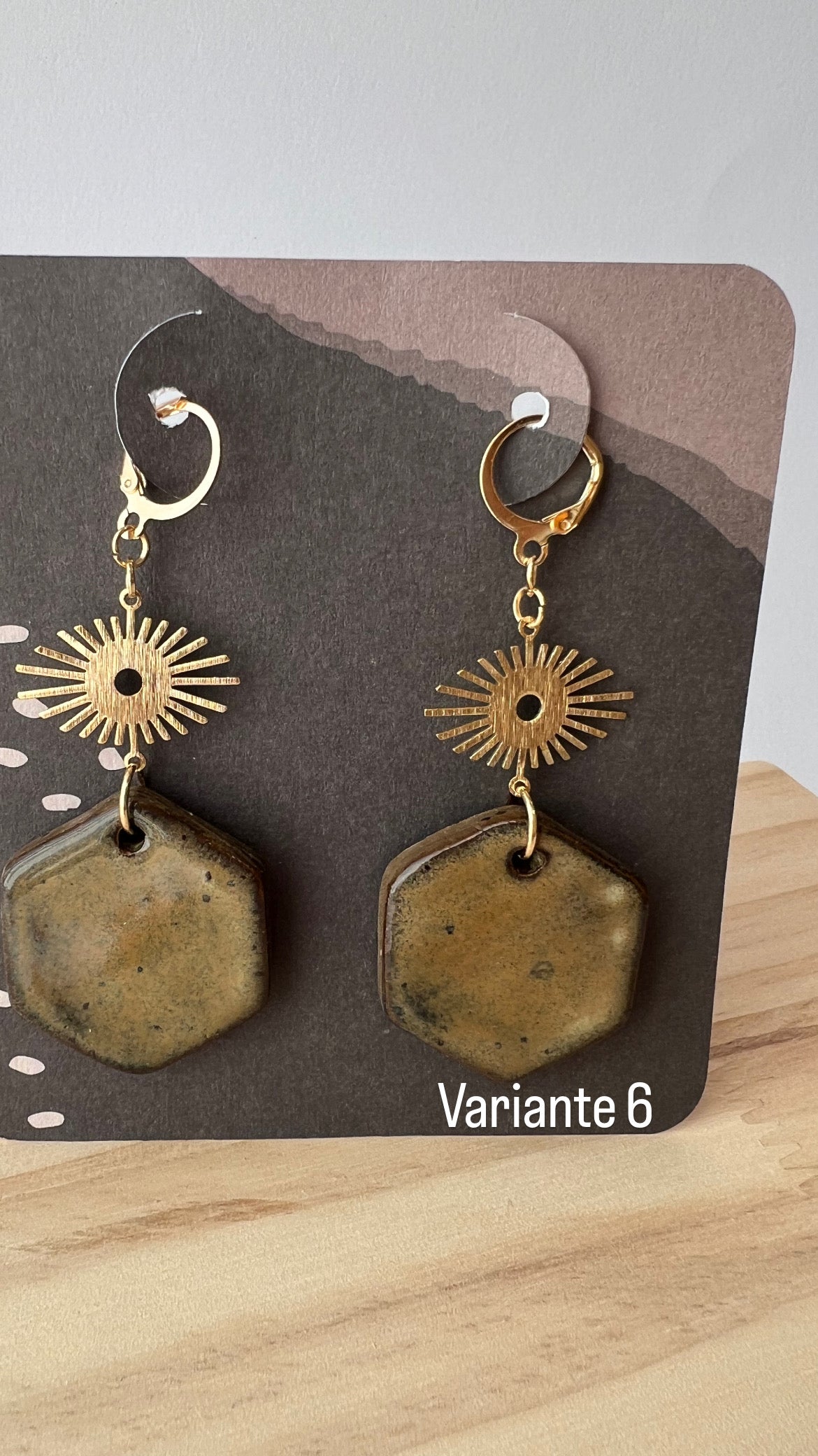 Handgemachte Keramikohrringe